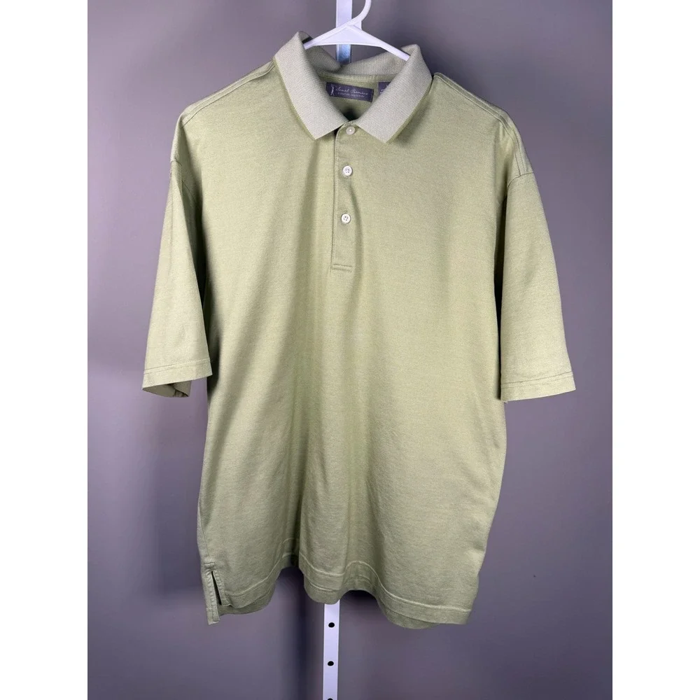 Daniel Cremieux Green Polo Shirt Mens Classic Golf Business Casual Short Sleeve - Picture 2 of 6